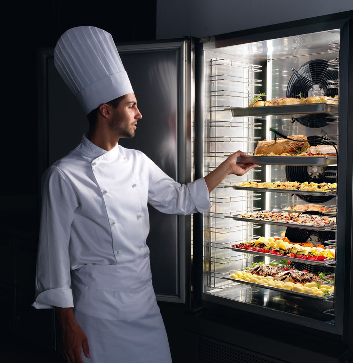 Reach-In with Multi-Tray Storage