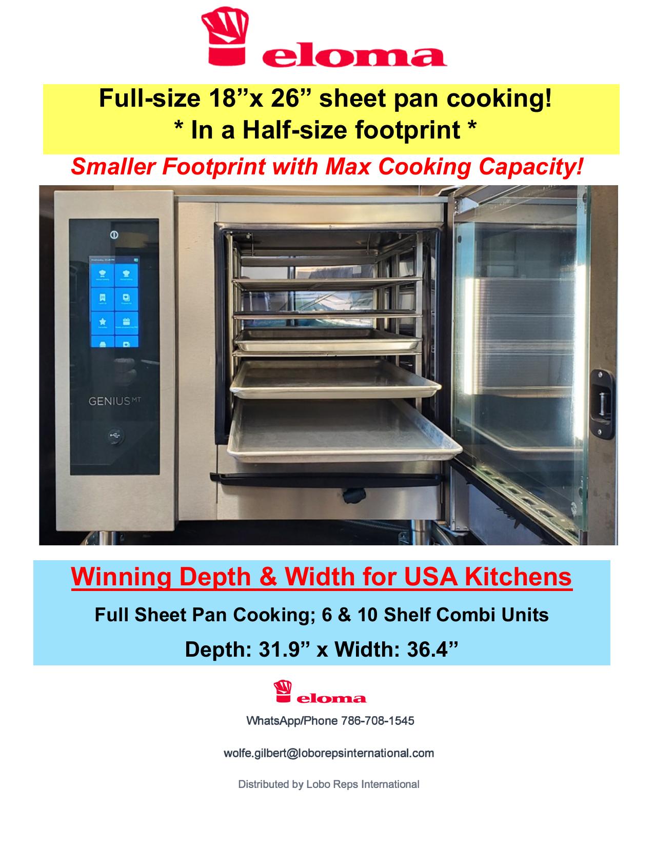 Genius MT Combi Oven with Full-Size Sheet Pans