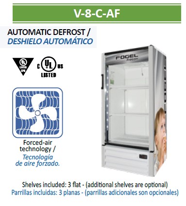 Vertical Freezer Merchandiser (8 cu ft)